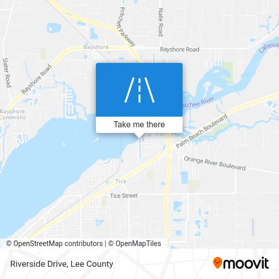 Riverside Drive map