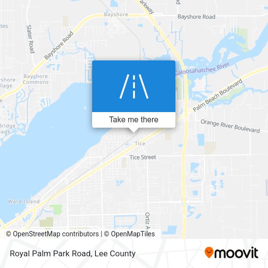 Royal Palm Park Road map