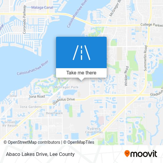Mapa de Abaco Lakes Drive