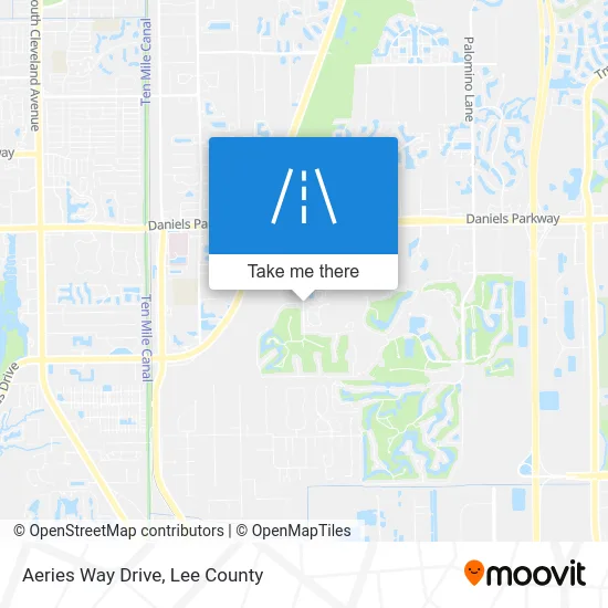 Aeries Way Drive map