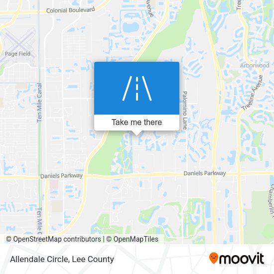 Allendale Circle map