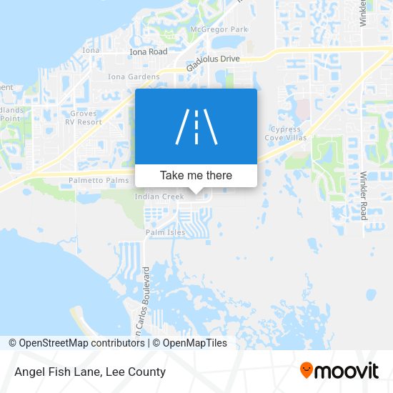 Angel Fish Lane map