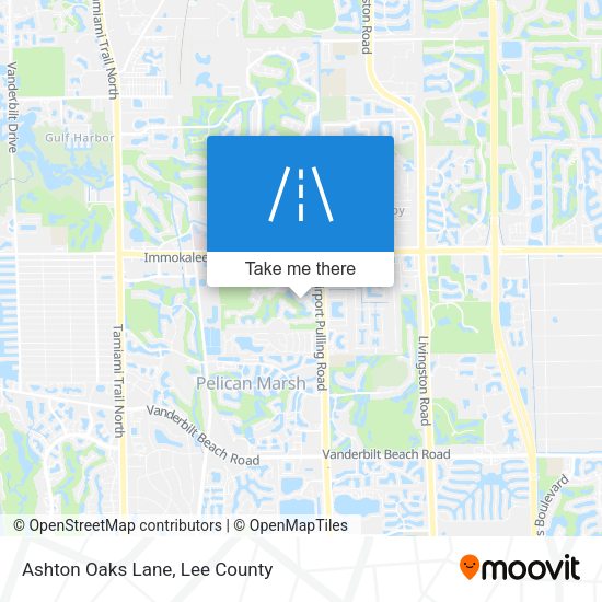 Ashton Oaks Lane map