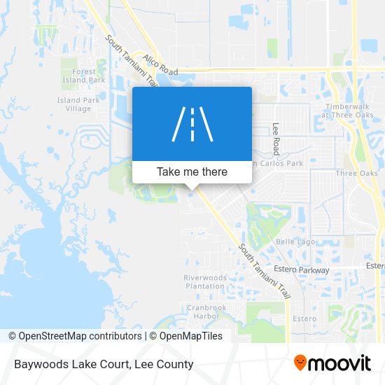 Mapa de Baywoods Lake Court