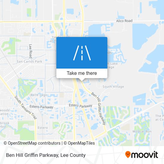 Ben Hill Griffin Parkway map