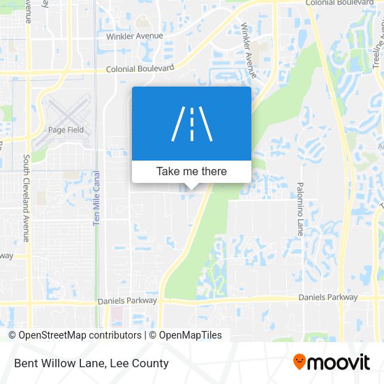 Mapa de Bent Willow Lane