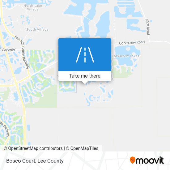 Mapa de Bosco Court