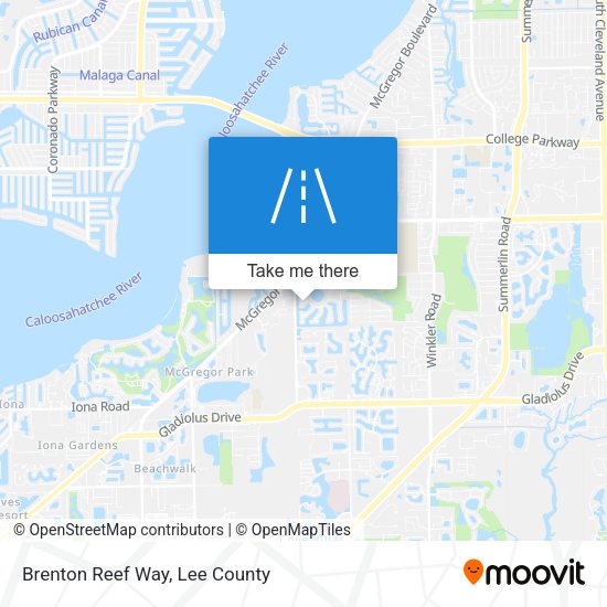 Mapa de Brenton Reef Way