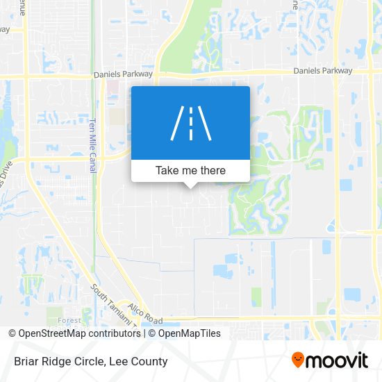 Mapa de Briar Ridge Circle