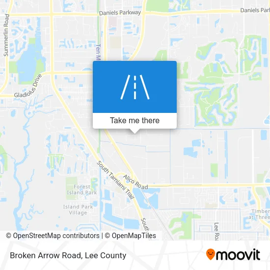 Broken Arrow Road map