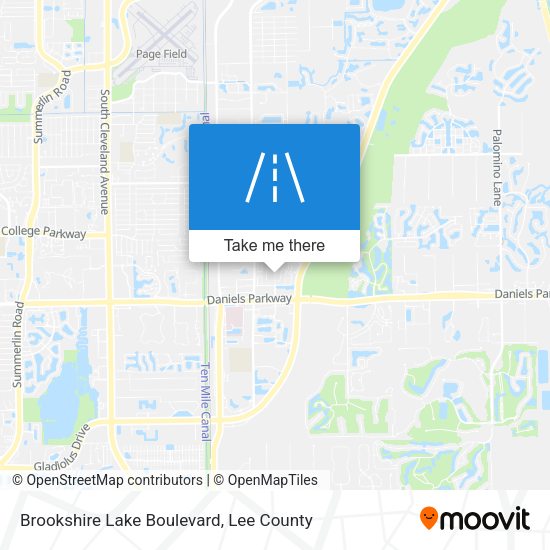 Brookshire Lake Boulevard map