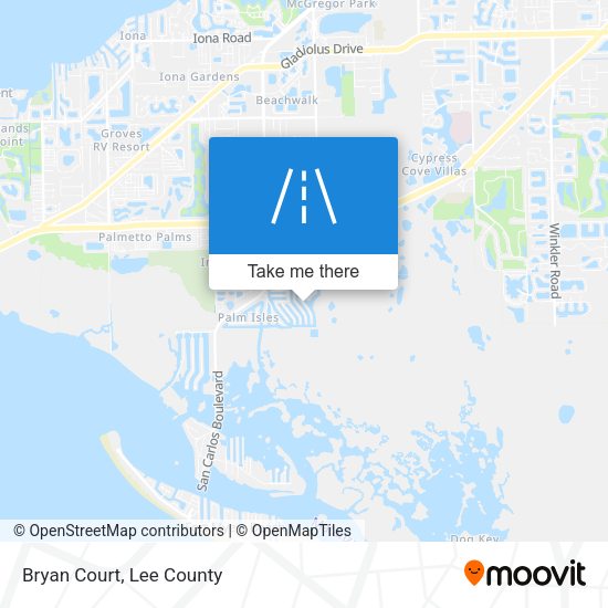Mapa de Bryan Court