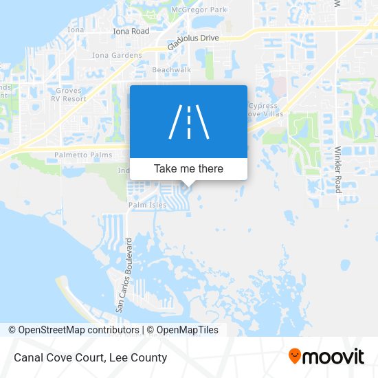 Canal Cove Court map
