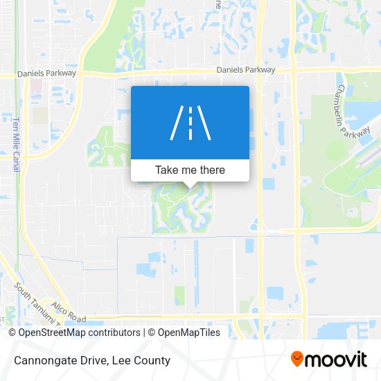 Cannongate Drive map