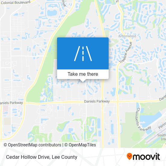 Cedar Hollow Drive map
