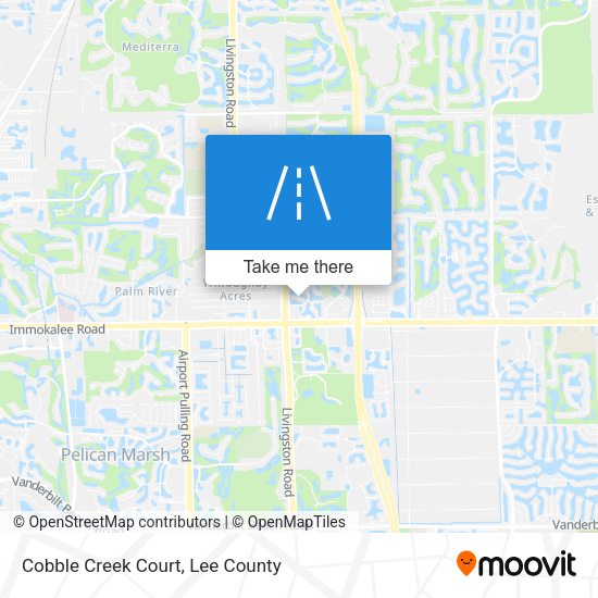 Mapa de Cobble Creek Court