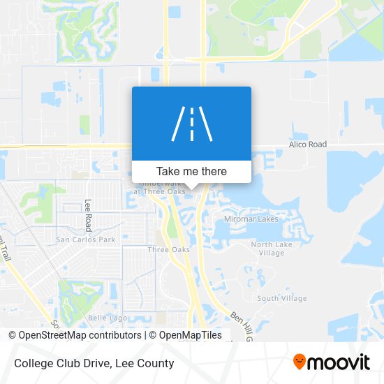 Mapa de College Club Drive