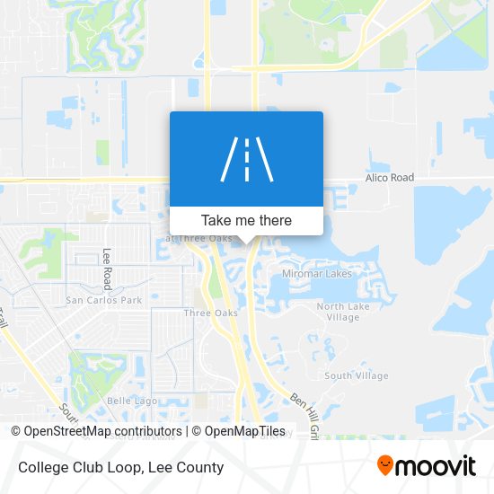 College Club Loop map