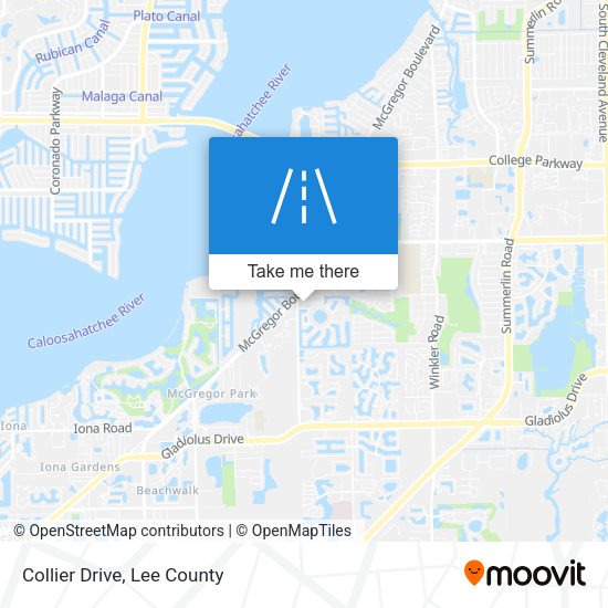 Collier Drive map