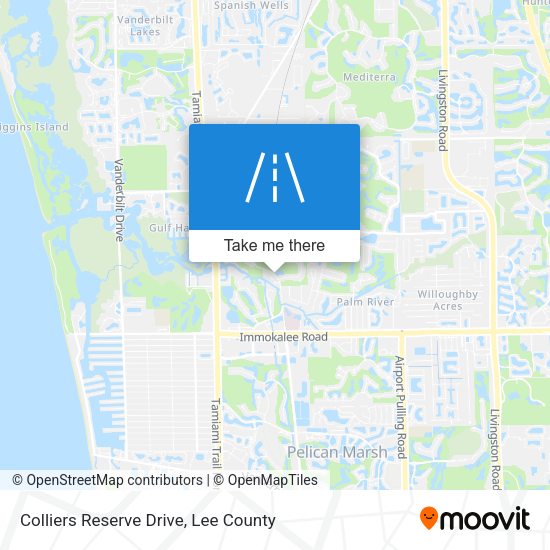 Colliers Reserve Drive map