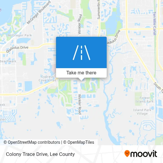 Colony Trace Drive map