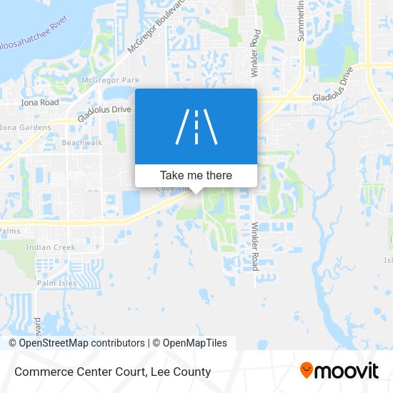 Commerce Center Court map