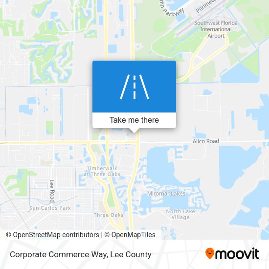 Corporate Commerce Way map