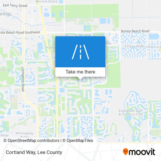 Mapa de Cortland Way