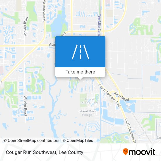Mapa de Cougar Run Southwest