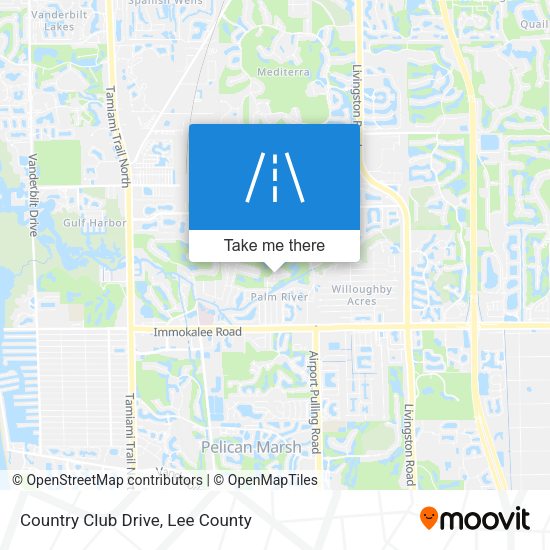 Country Club Drive map