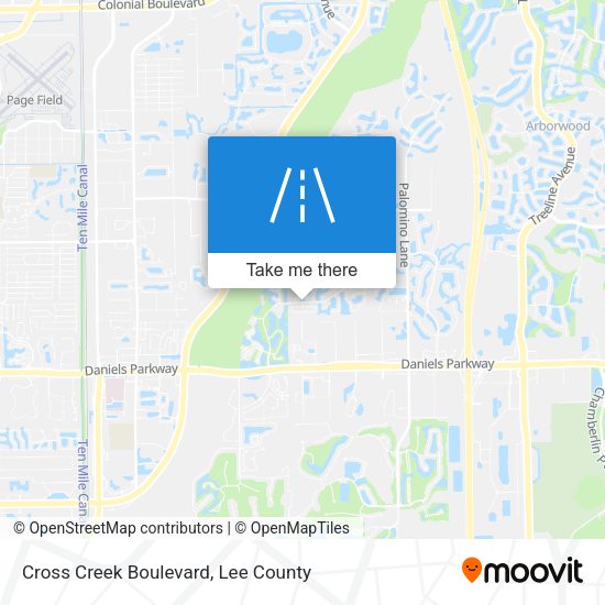 Mapa de Cross Creek Boulevard