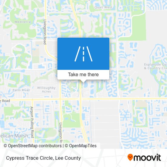 Mapa de Cypress Trace Circle