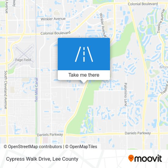 Cypress Walk Drive map