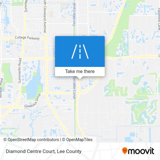 Mapa de Diamond Centre Court