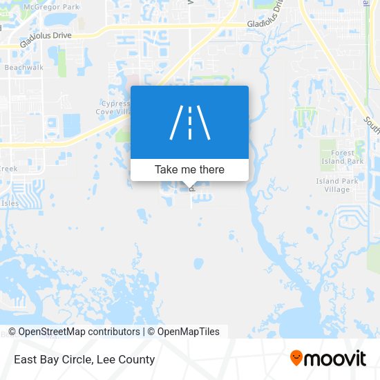 Mapa de East Bay Circle