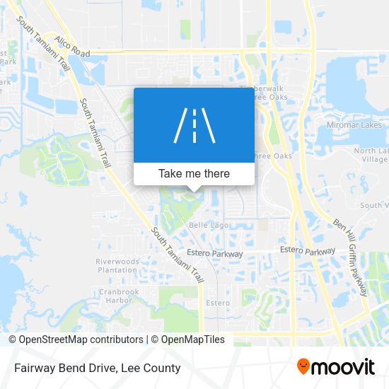 Mapa de Fairway Bend Drive