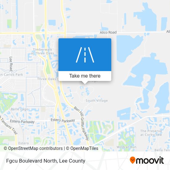 Mapa de Fgcu Boulevard North