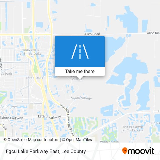 Fgcu Lake Parkway East map