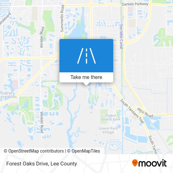 Mapa de Forest Oaks Drive