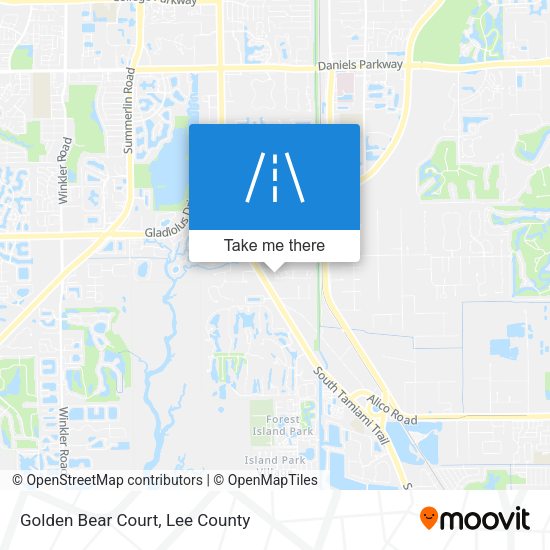 Golden Bear Court map