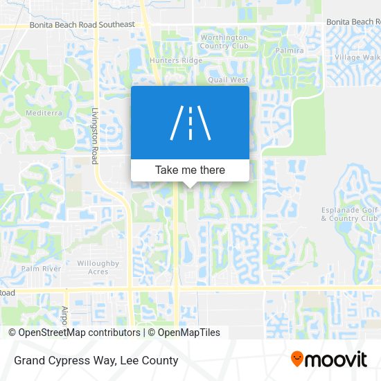 Grand Cypress Way map