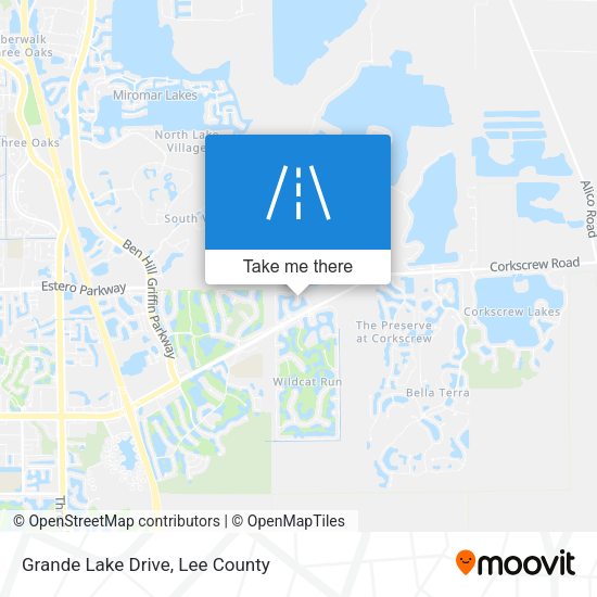 Grande Lake Drive map