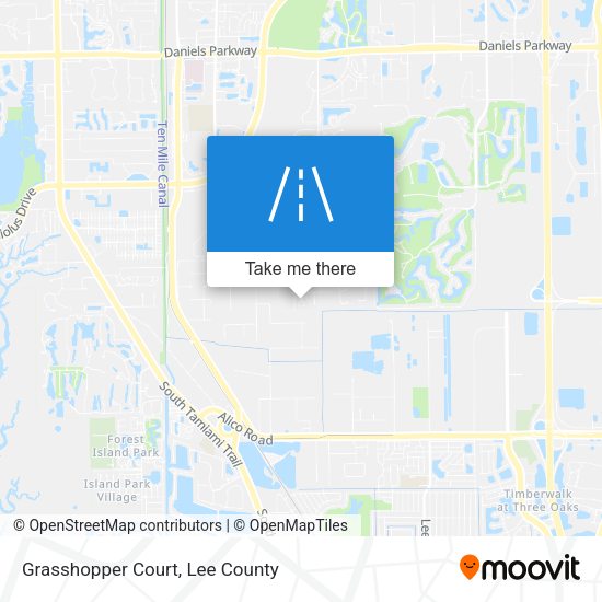 Mapa de Grasshopper Court