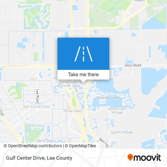 Mapa de Gulf Center Drive