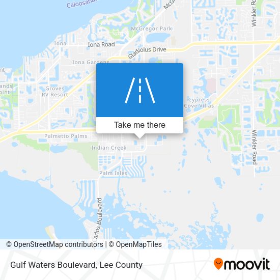 Gulf Waters Boulevard map