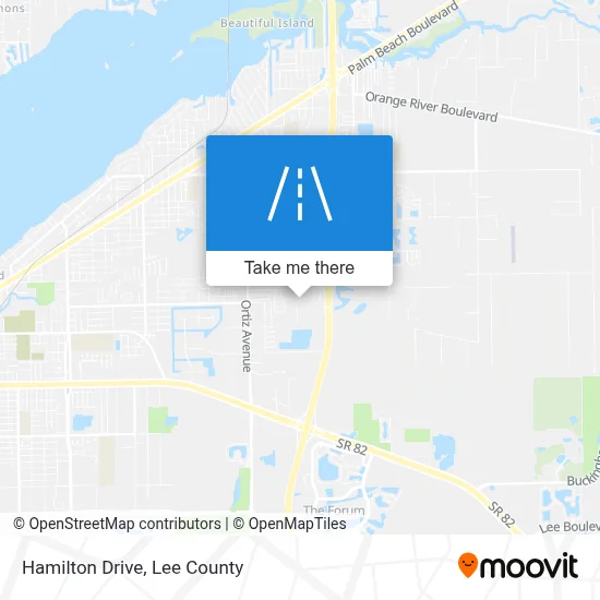 Hamilton Drive map