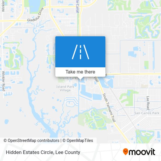 Mapa de Hidden Estates Circle