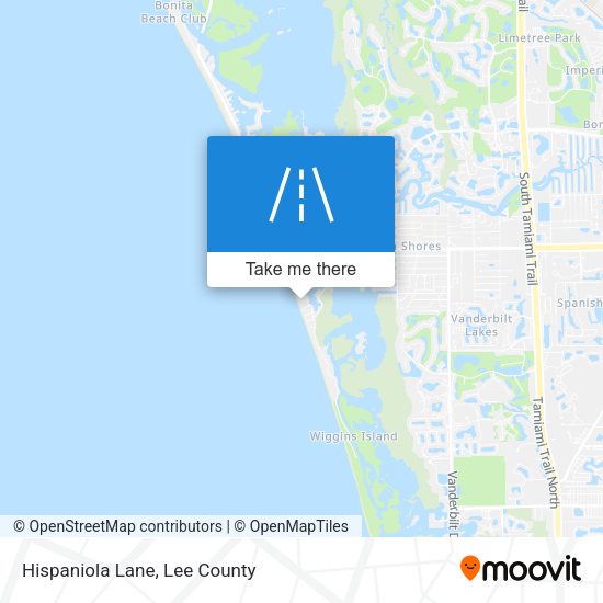Hispaniola Lane map