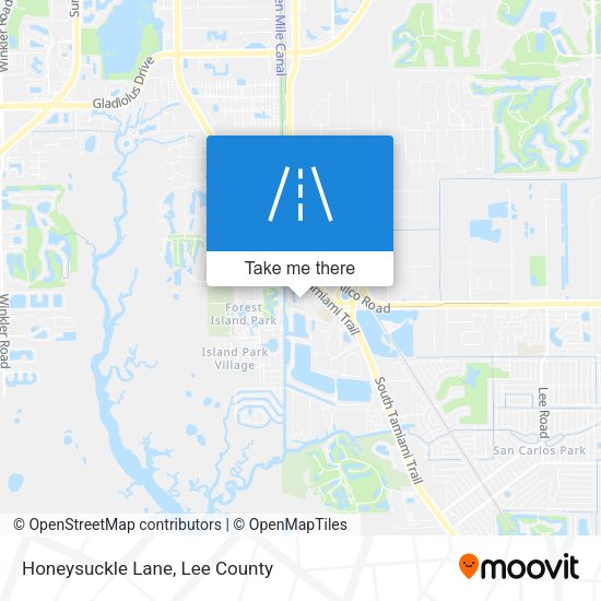 Honeysuckle Lane map
