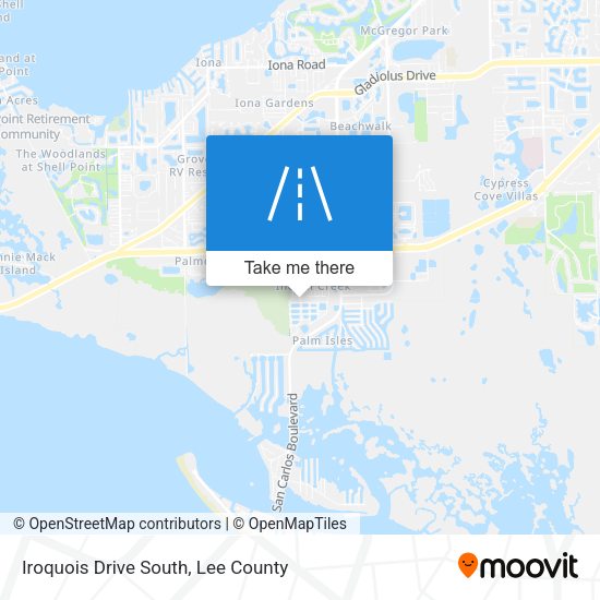 Iroquois Drive South map